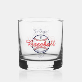 À Whisky Baseball Sports Whiskey Rocks Verre Drinkware