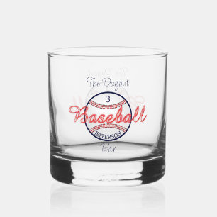 À Whisky Baseball Sports Whiskey Rocks Verre Drinkware