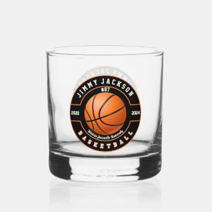 À Whisky Basketball Sports Rocks Whiskey Verre Drinkware