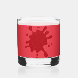 À Whisky Coutume Tomate Rouge Encre Frotte Verre