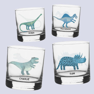 À Whisky Dinosaure amusant verre personnalisé