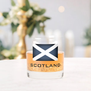 À Whisky Drapeau écossais patriotique coutume whiskey verre