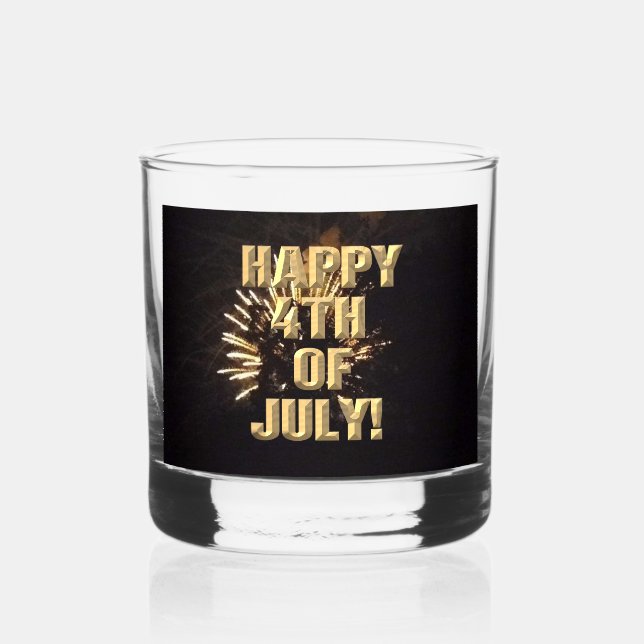 À Whisky Fireworks 10 roches 4 juillet verre (Recto)