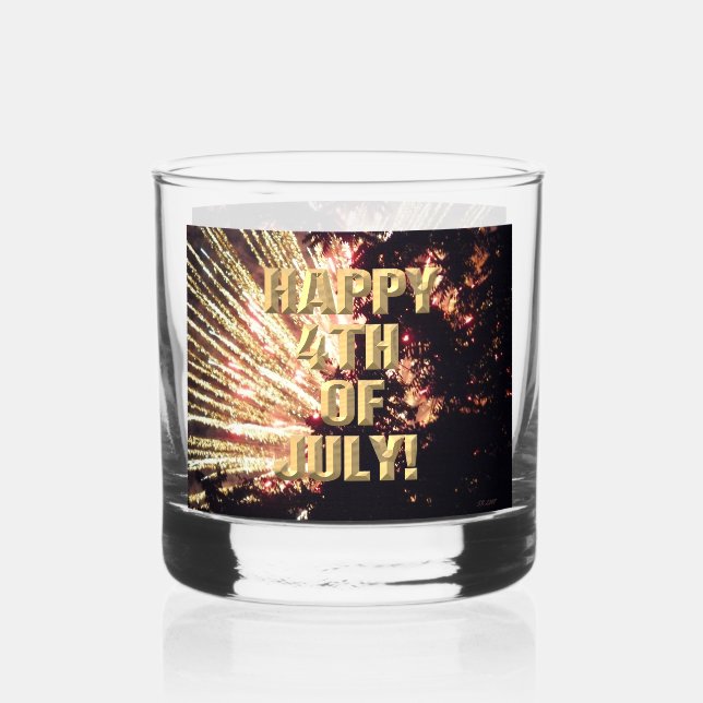 À Whisky Fireworks 11 4 juillet roches verre (Recto)