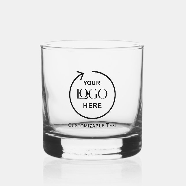 À Whisky Logo personnalisé et verre Whiskey texte (Recto)