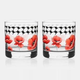 À Whisky Pavot avec ensemble de verre Whiskey Hattah palest