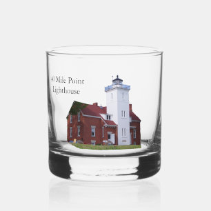 À Whisky Phare de 40 Mile Point en verre