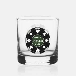 À Whisky Poker Club Chip Whiskey Rocks Verre Drinkware