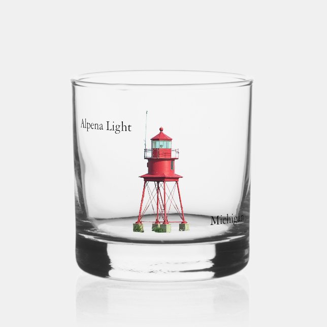 À Whisky Verre du phare d'Alpena (Recto)