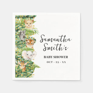 A Wild One Safari Baby Dusche Party Dekoration Nap Serviette