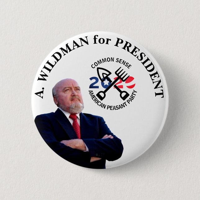 A. Wildman für den Präsidenten 2020 Button (Vorderseite)