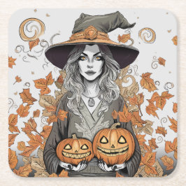 A witch's love rechteckiger pappuntersetzer