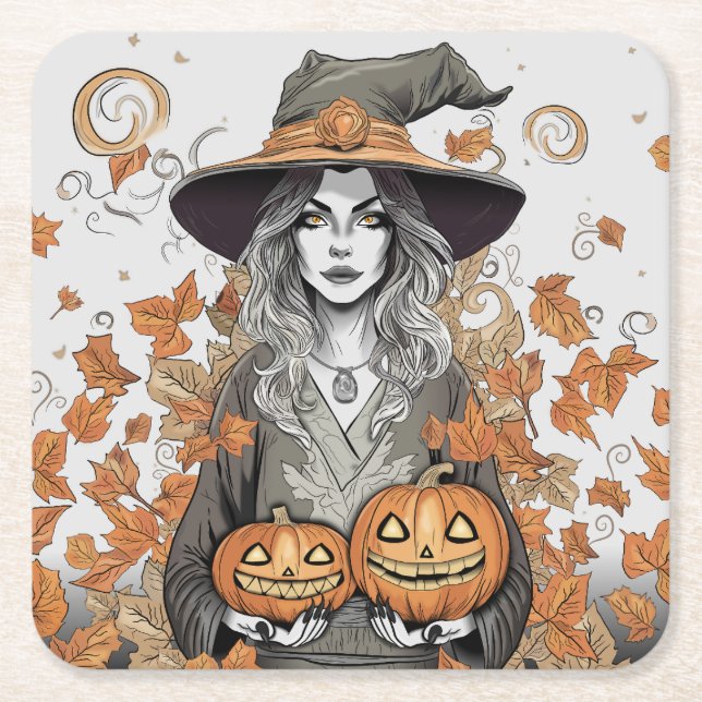 A witch's love rechteckiger pappuntersetzer (Vorderseite)