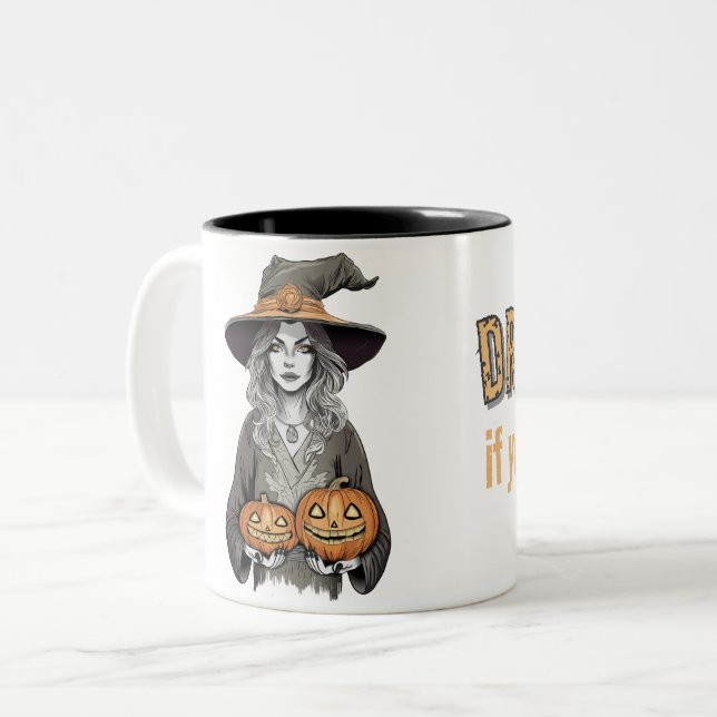 A witch's love zweifarbige tasse (Vorderseite Links)