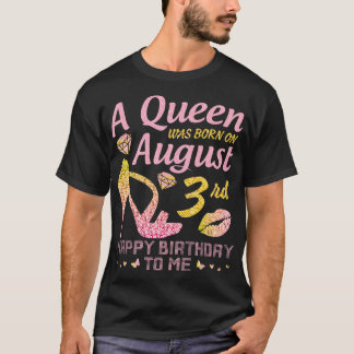 A wurde auf August Geboren T-Shirt