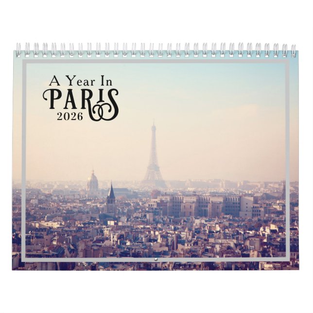 A Year in Paris 2026 Calendar Kalender (Titelbild)