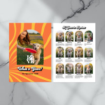"A Year in Review" Retro Dog Lovers Foto Collage