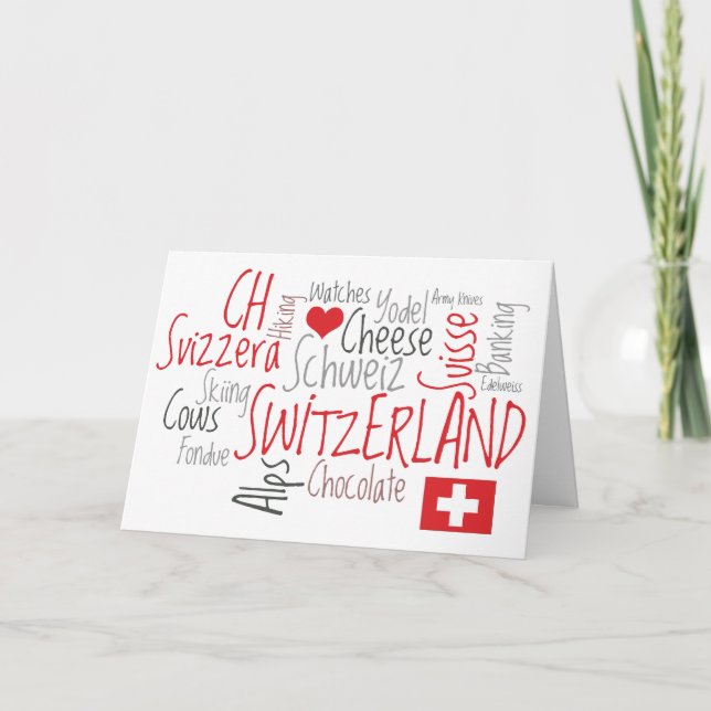 A Yodel Greeting from Switzerland Karte (Vorderseite)