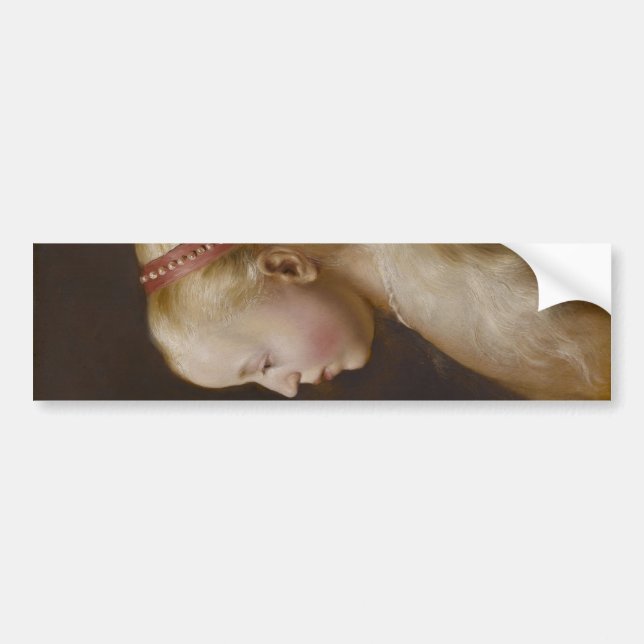 A Young Blonde Girl (von Jan Lievens) Autoaufkleber (Vorne)