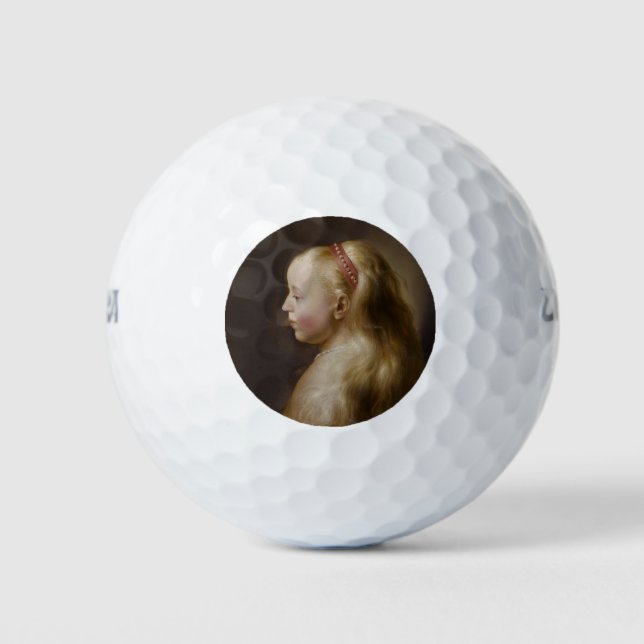 A Young Blonde Girl (von Jan Lievens) Golfball (Vorderseite)