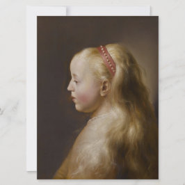A Young Blonde Girl (von Jan Lievens) Karte