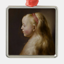 A Young Blonde Girl (von Jan Lievens) Ornament Aus Metall