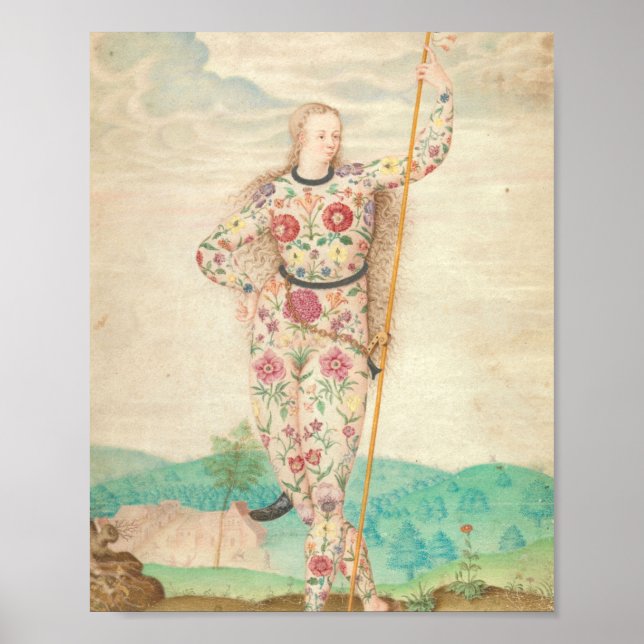 A Young Celtic Tattooed Warrior Daughter Jacques Poster (Vorne)