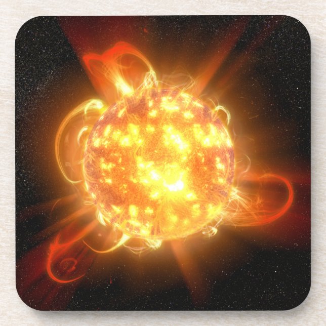 A Young Red Zwarf Getränkeuntersetzer (Vorderseite)