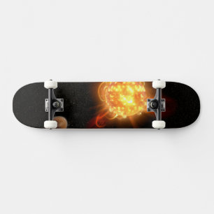 A Young Red Zwarf Skateboard