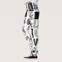 A-z Buchstaben Athleisure Leggings