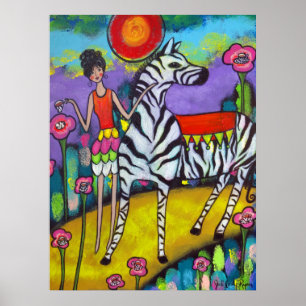 A Zebra Tee Party Poster