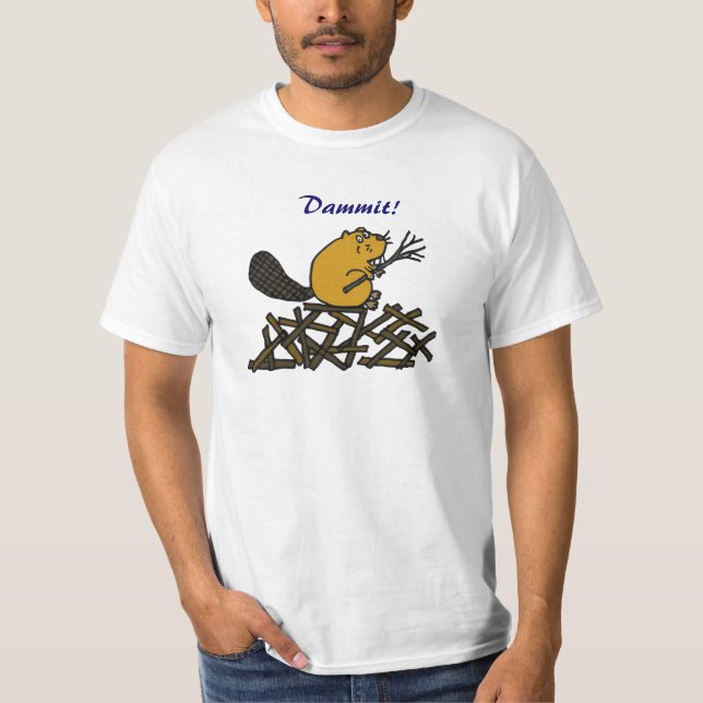 AA, lustiges BiberDammit Shirt (Vorderseite)
