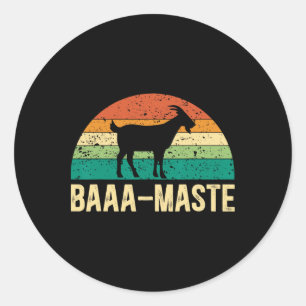 Aa-maste Yoga Liebhaber spirituelle Meditation Zie Runder Aufkleber
