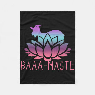 Aa-maste Ziegen-Yoga Namaste Spirituelle Meditatio Fleecedecke