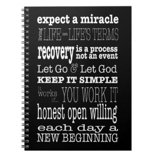 AA Sayings & Slogans 2 Notizblock