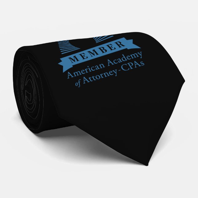 AAA-CPA Mitgliedsschwarz-Krawatte Krawatte (Gerollt)
