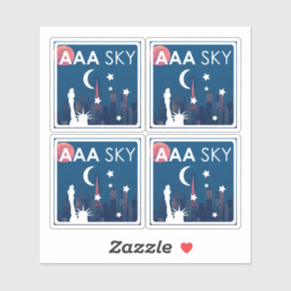 AAA SKY Sticker 4-up