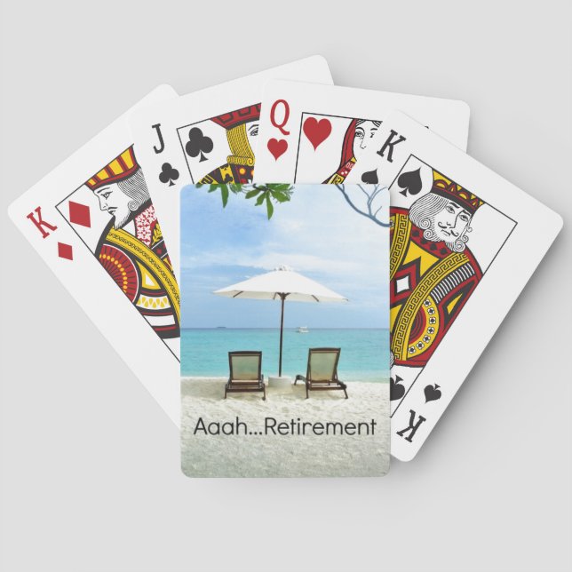 Aaah, Pensionierung. Spielkarten (Rückseite)