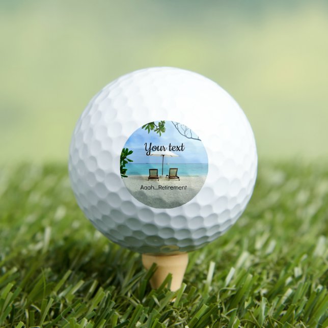 Aaah... Rententext Golfball (Insitu T-Shirt)