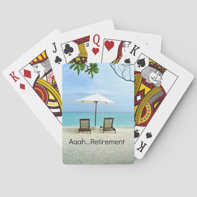 Aaah... Ruhestand Spielkarten (Rückseite)