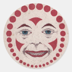 Aaargh! Unheimlicher Clown! Runder Aufkleber