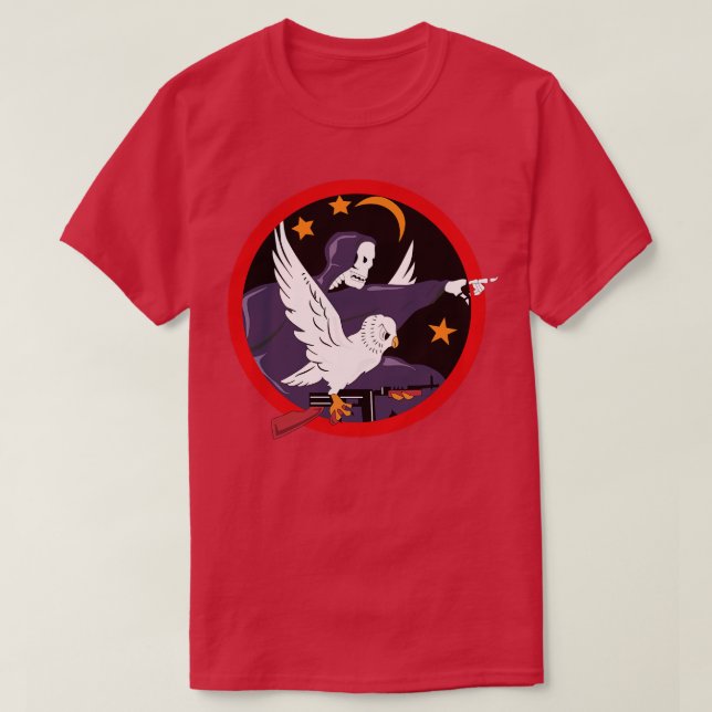 AAC 416. Night Fighter Squadron mit txt X T-Shirt (Design vorne)