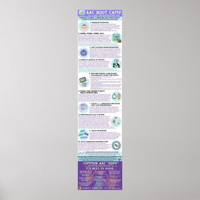 AAC Boot Camp Infographic Poster (Englisch) (Vorne)