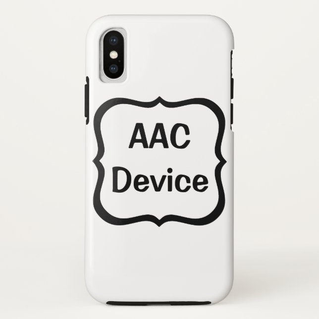 AAC-Etikett schwarz Case-Mate iPhone Hülle (Rückseite)