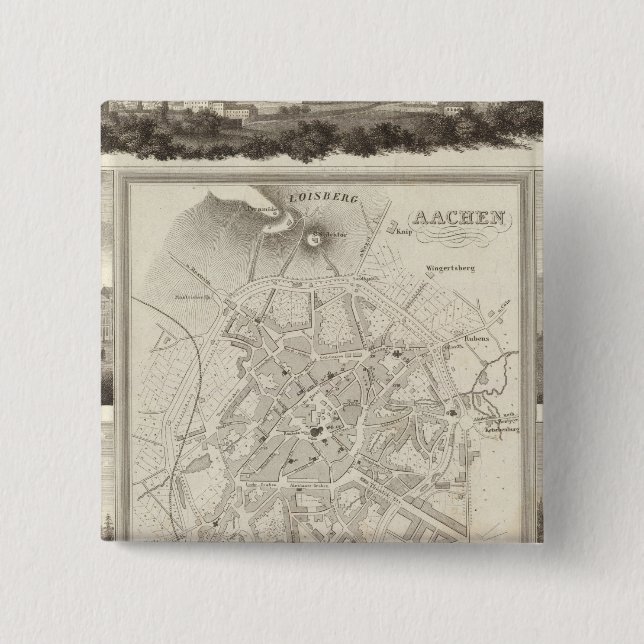 Aachen, Deutschland Button (Vorderseite)