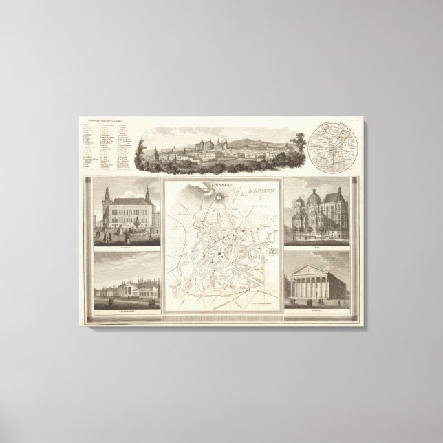 Aachen, Deutschland Leinwanddruck (Vorderseite)