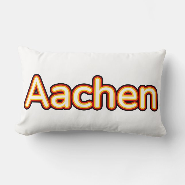 Aachen Deutschland Lendenkissen (Vorderseite)