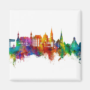 Aachen Deutschland Skyline Magnet