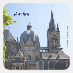 Aachen Quadratischer Aufkleber