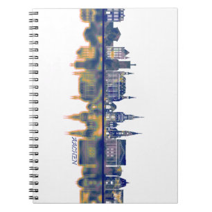 Aachen Skyline Notizblock